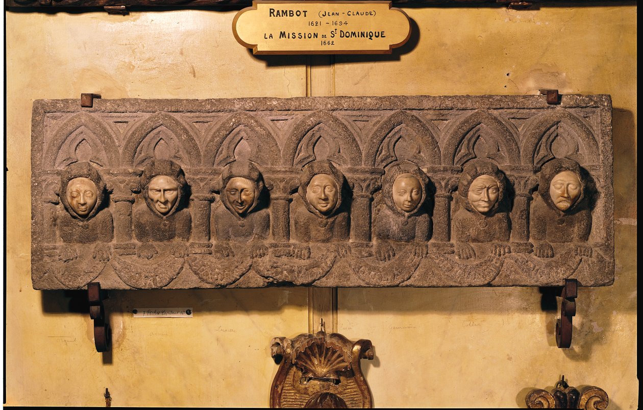 De sju dödssynderna (sten och elfenben) av French School