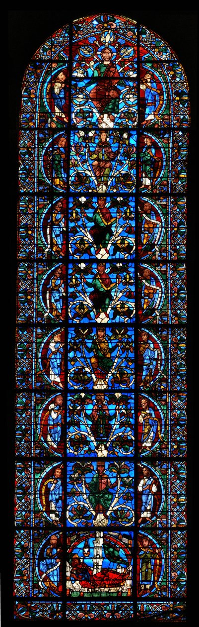 Jesses träd, c.1150 av French School