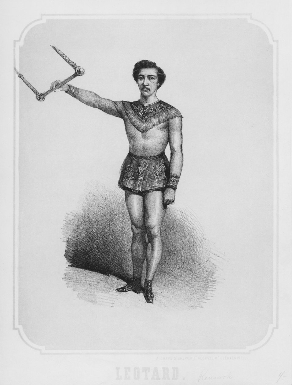 Trapetskonstnären Jules Leotard, c;1860 av French School