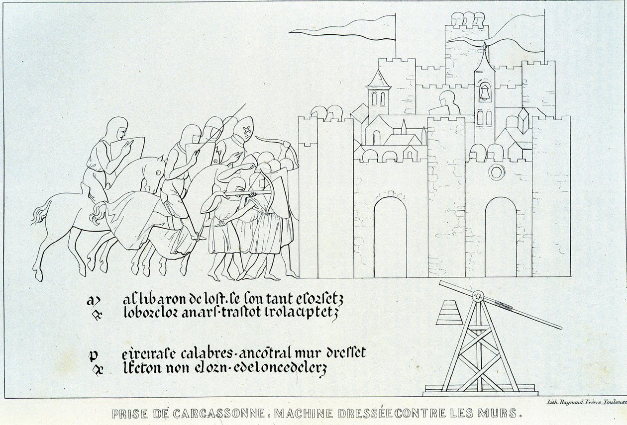 Taget från Carcassonne av French School