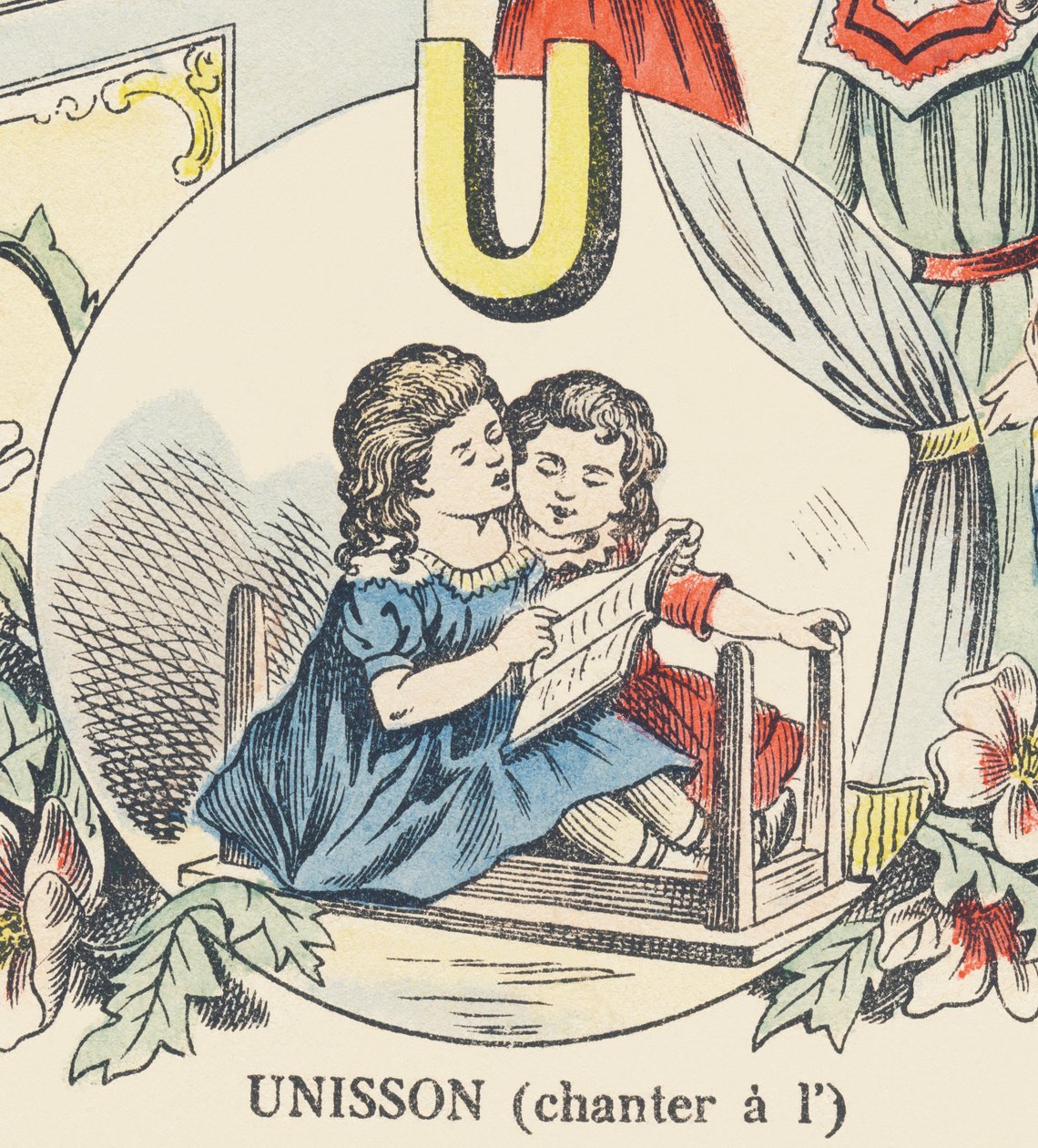 U: unisont (sjunger på) av French School