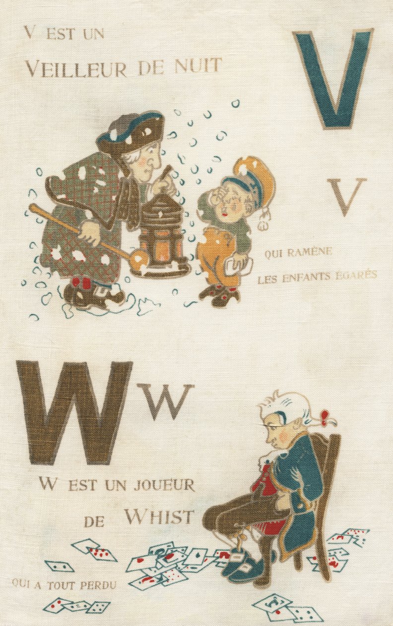 V W Nattväktare och Whistspelare. av French School