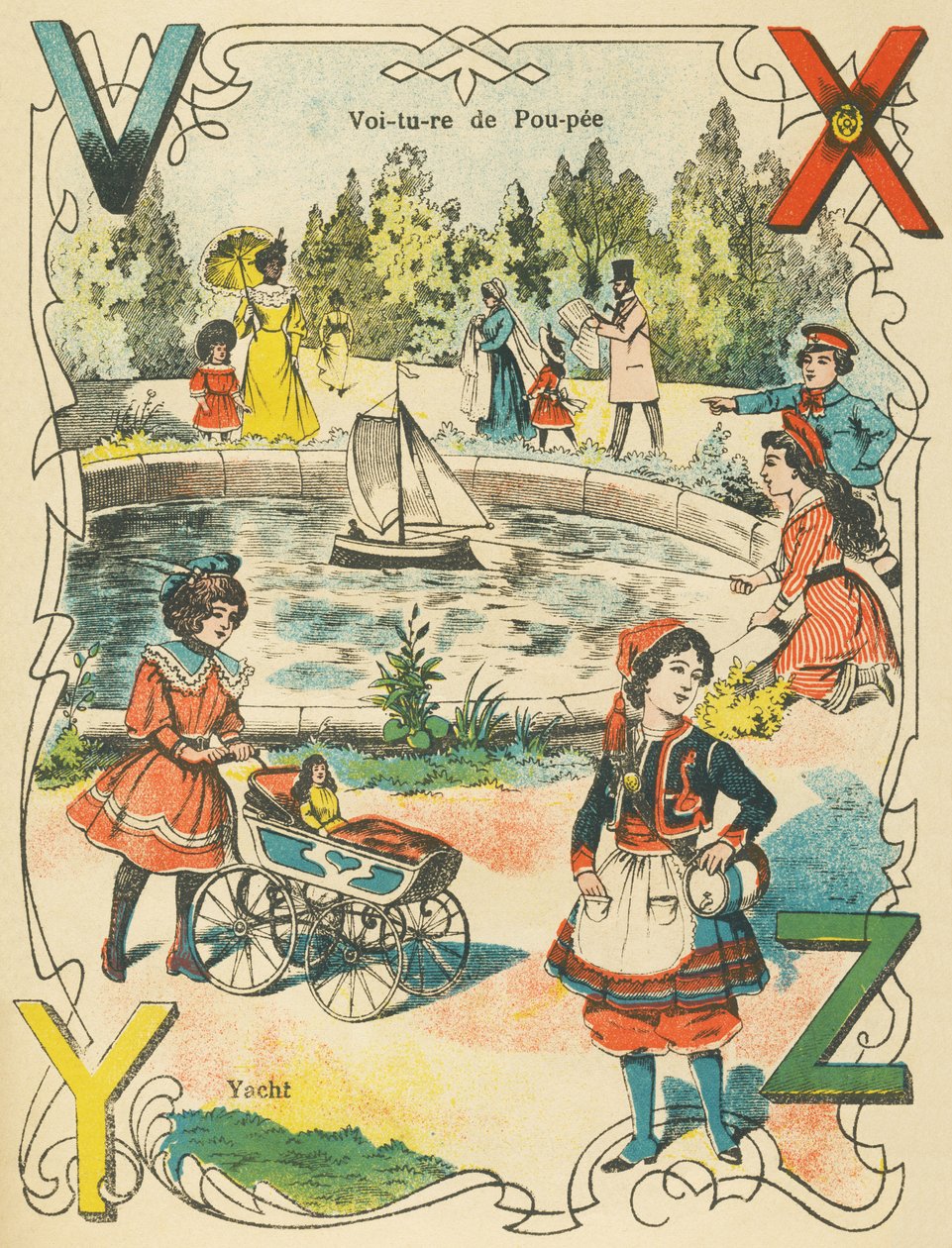 V X Y Z: Dockbil, Yacht av French School