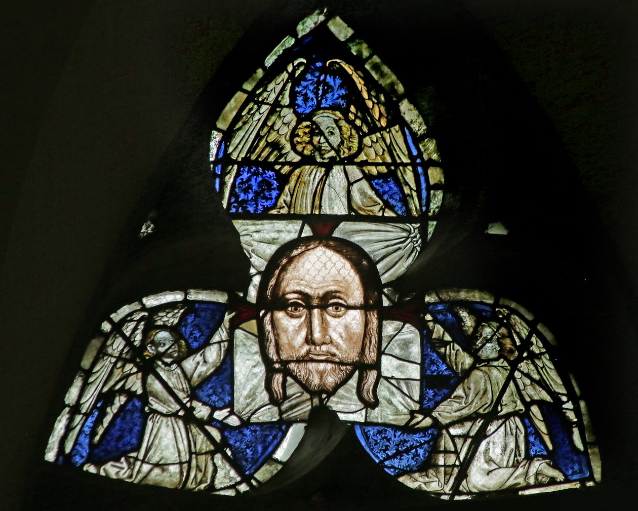 Veronicas slöja (målat glas) av French School