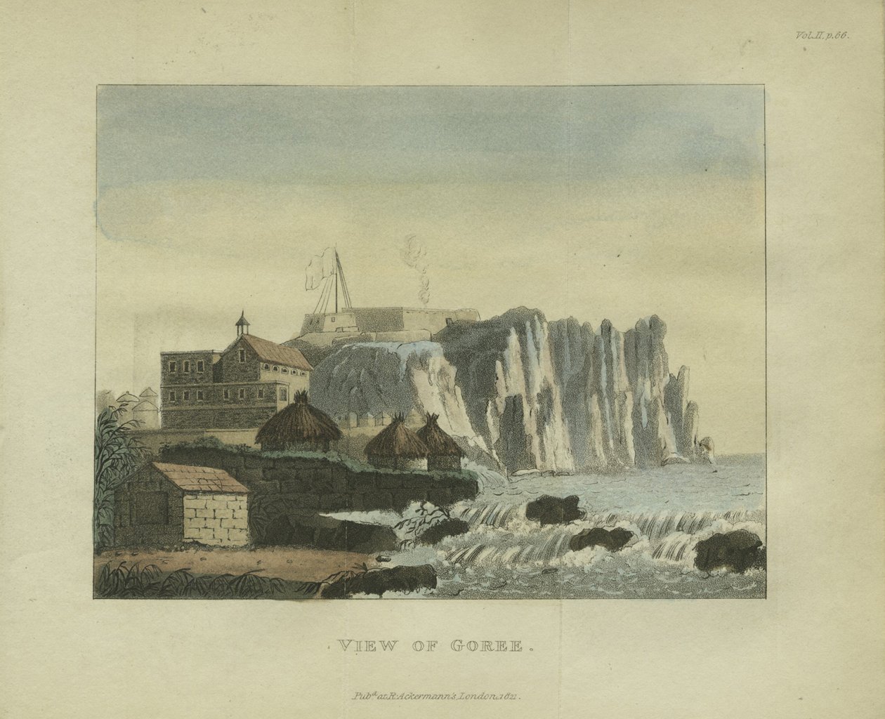 Utsikt över Goree, 1821 av French School