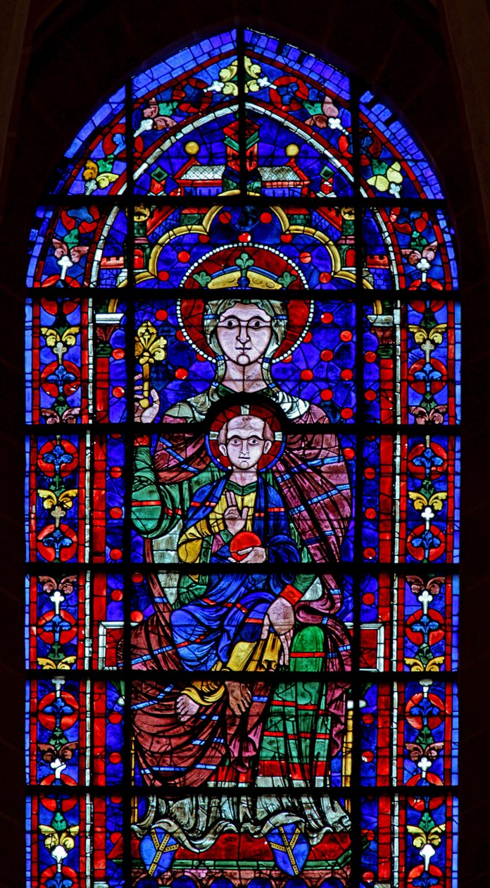 Virgin & Child (w100) av French School