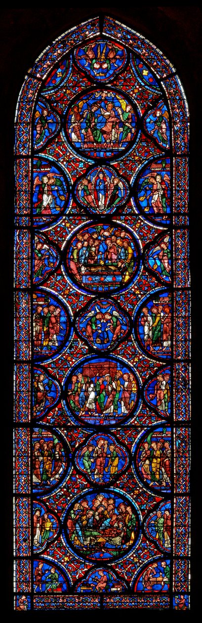 Jungfru Maria - Glorification of (w42) av French School