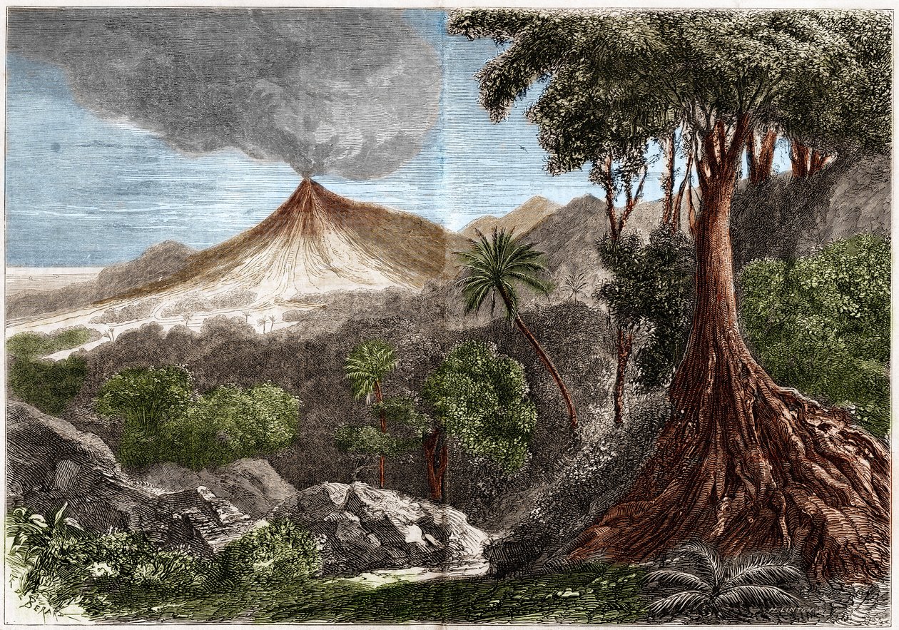 Vulkanutbrott, Reunion Island av French School