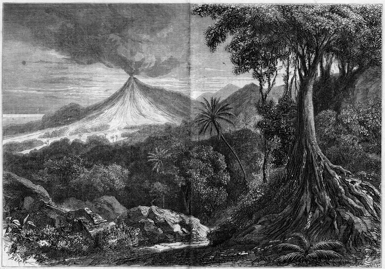 Vulkanutbrott, Reunion Island av French School