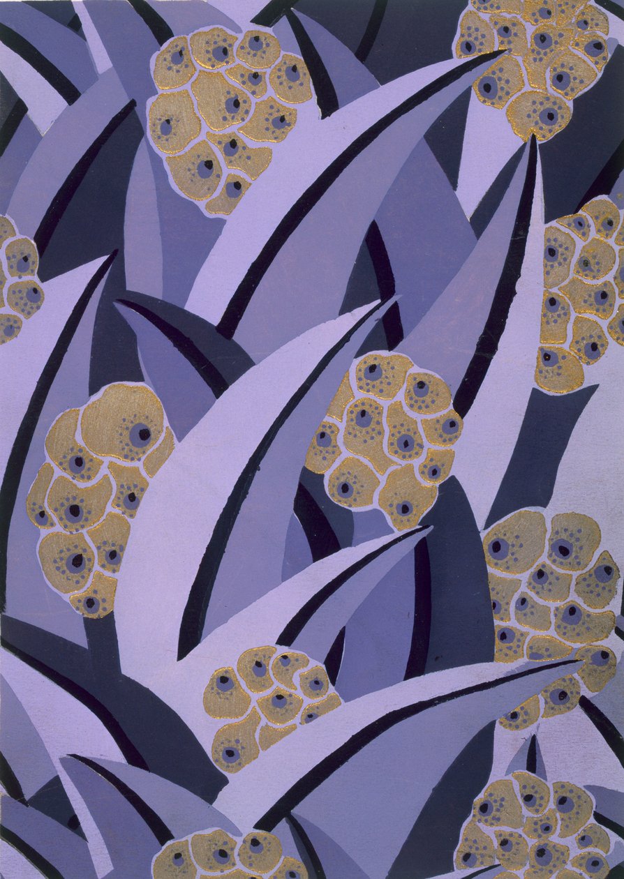 Tapetdesign av Maison Gaillard, pub. 1930. av French School