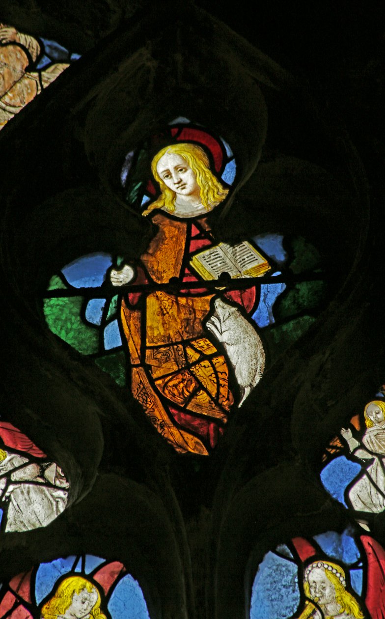 Fönster föreställande St Agnes, 1505-10 av French School