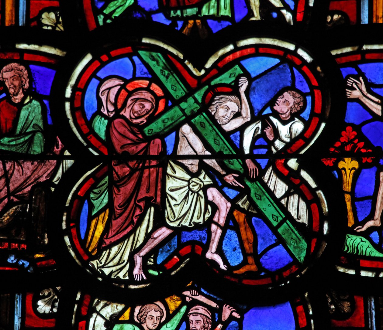 Fönster w0 som visar Via Crucis av French School