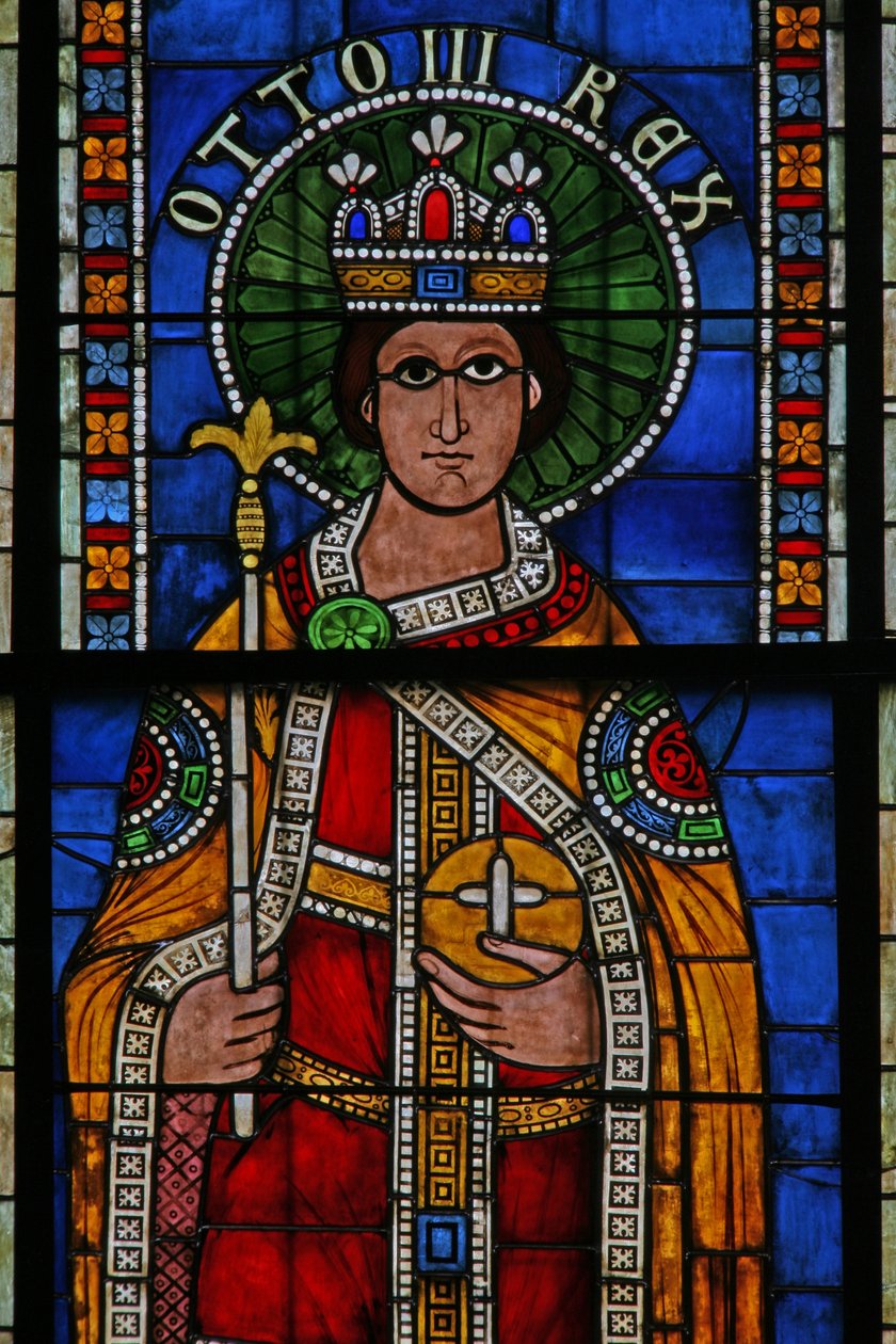 Fönster w13 föreställande kejsar Otto III av French School