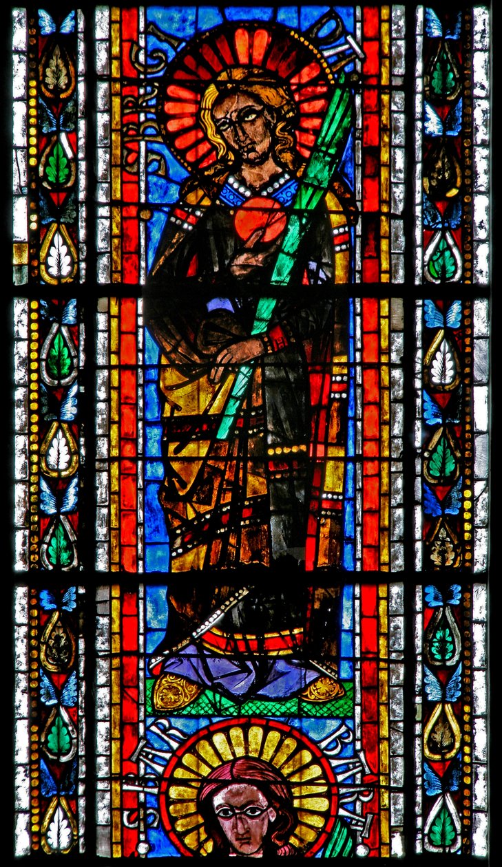 Fönster w202 föreställande St Brigit av French School