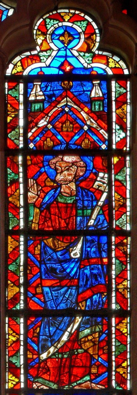 Fönster w203 föreställande St Peter av French School