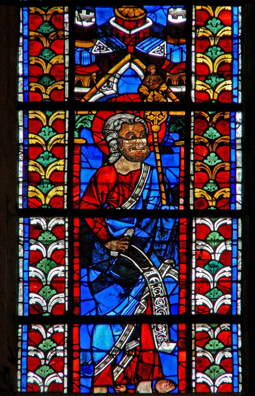 Fönster w211 föreställande St Jude av French School