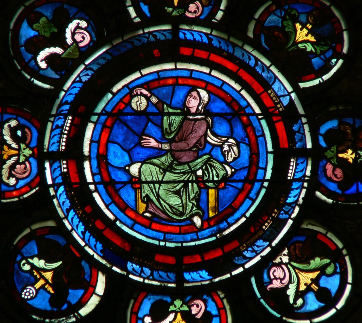Fönster w235 som visar Liberal Arts: Astronomy av French School