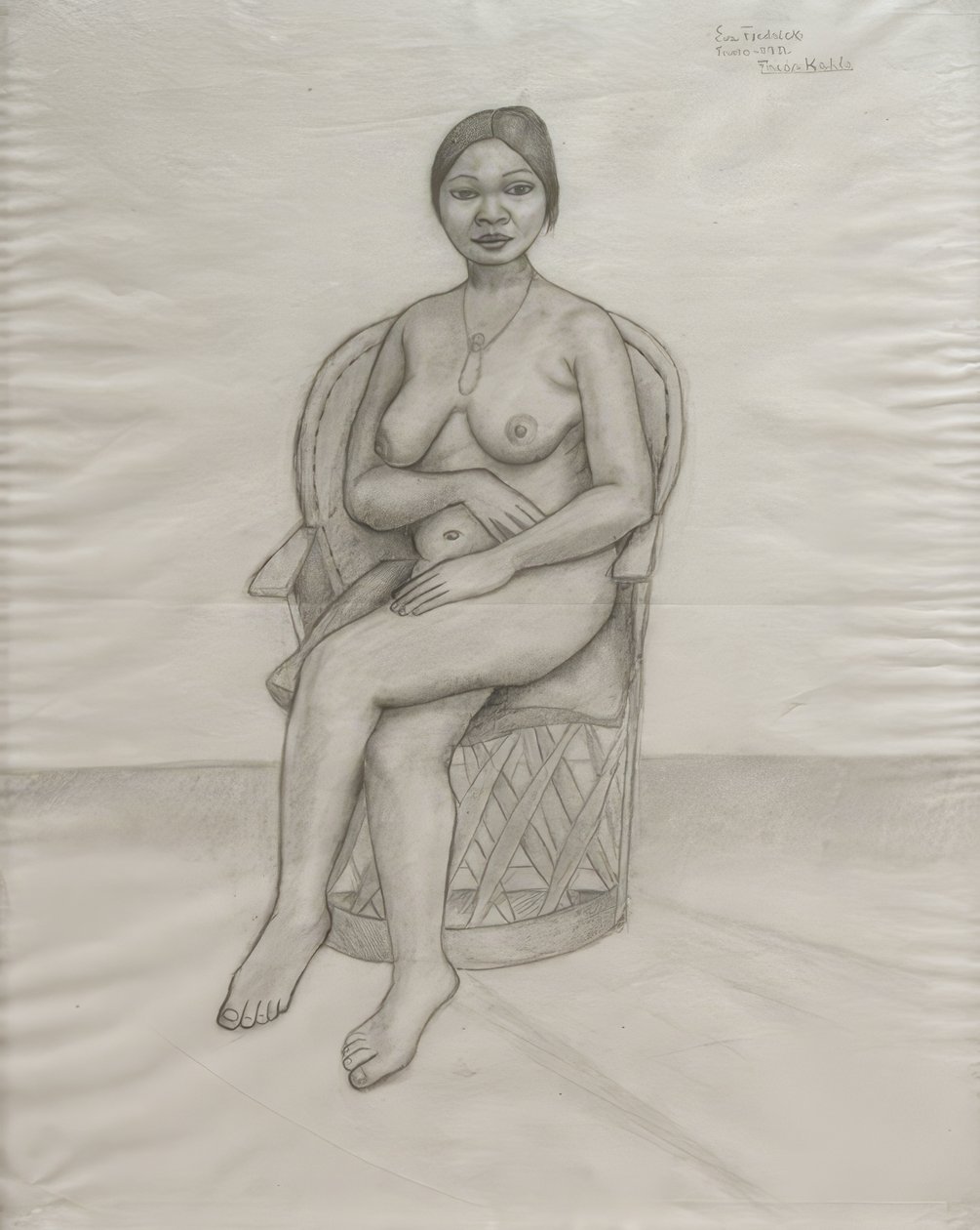 Eva Frederick nue av Frida Kahlo