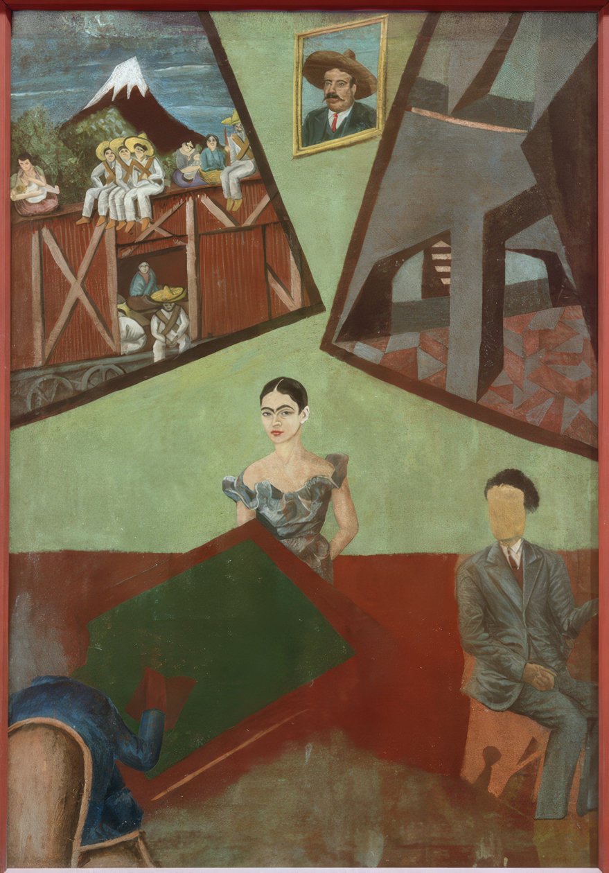 Pancho Villa och Adelita av Frida Kahlo