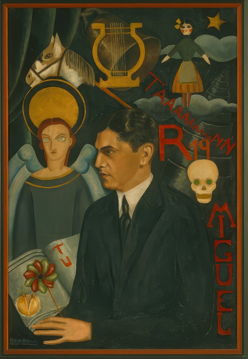Porträtt avMiguel N. Lira av Frida Kahlo