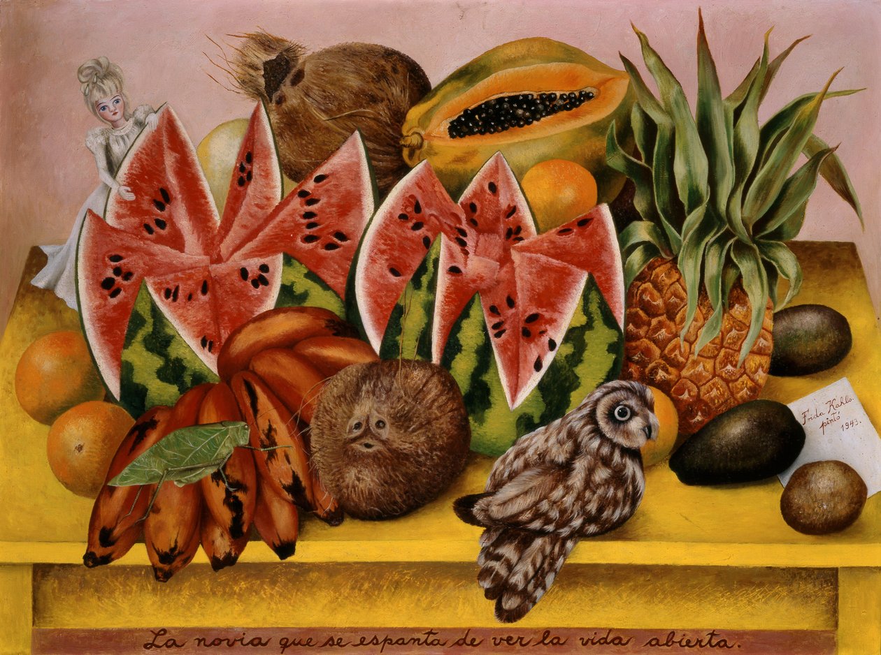 Bruden rädd för att se livet öppnas av Frida Kahlo