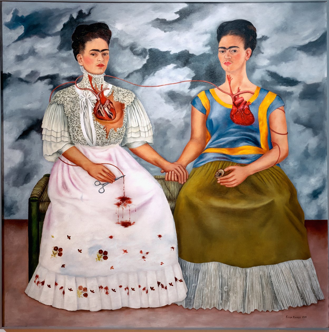 De två Fridas av Frida Kahlo