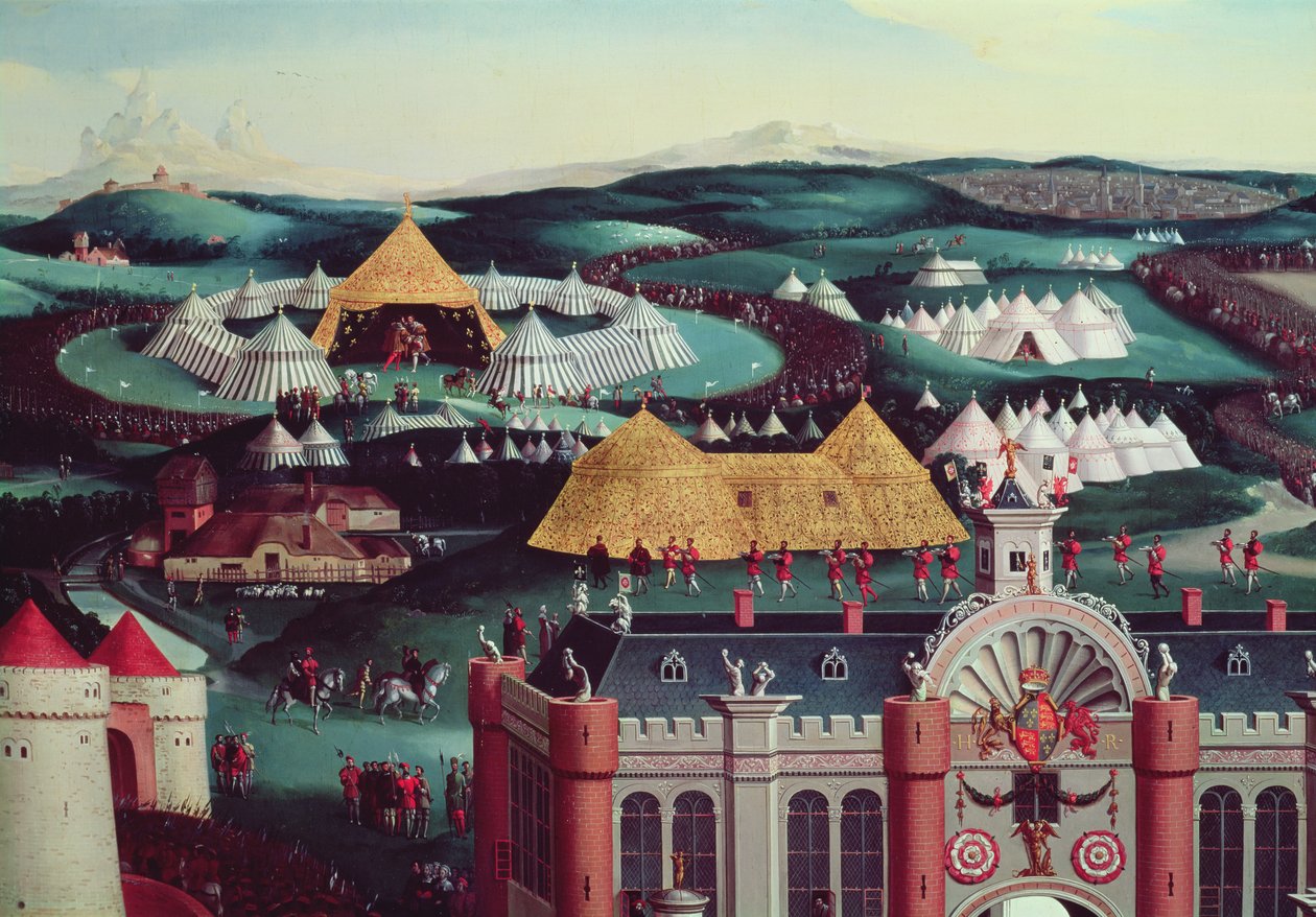Field of the Cloth of Gold, 7 juni 1520 (centralen av tälten) av Friedrich Bouterwek