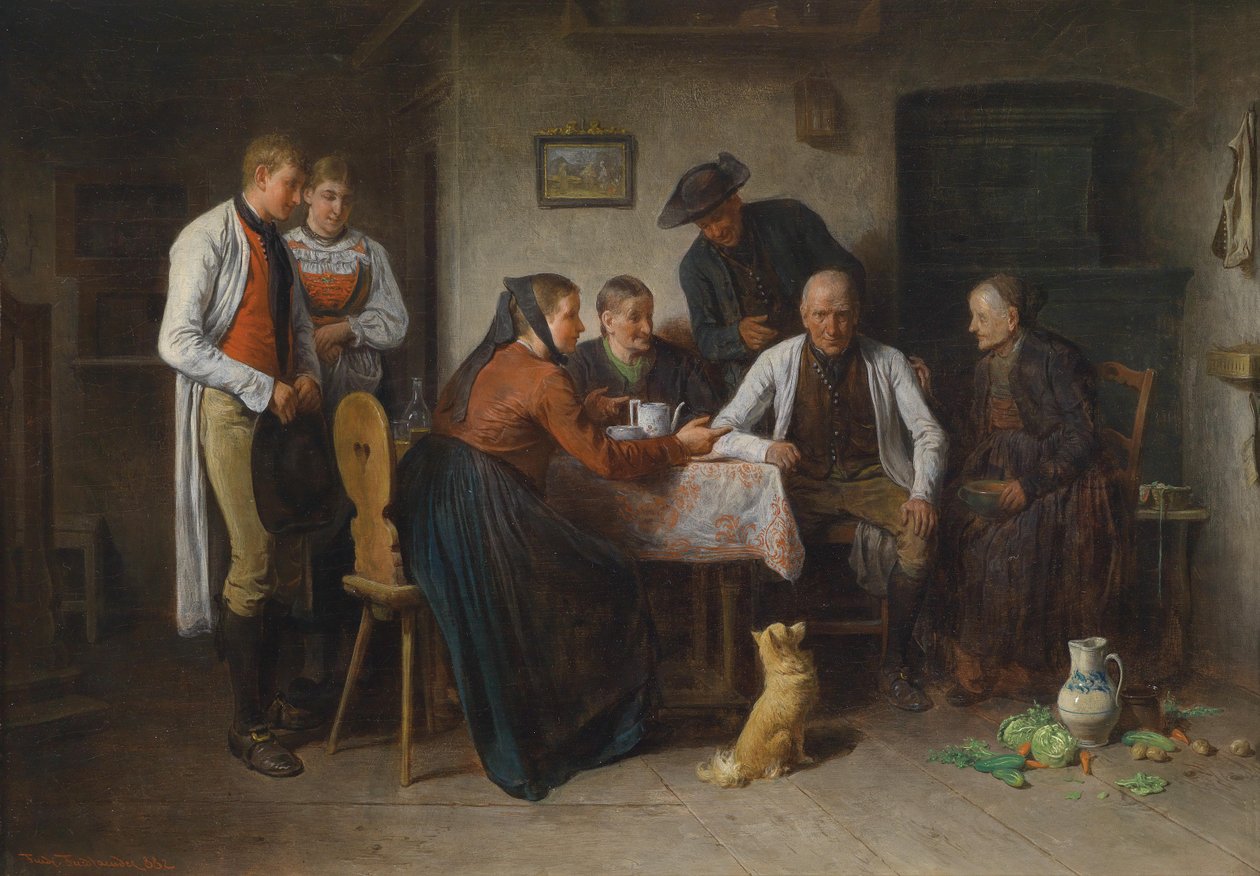 Besuch des Brautwerbers av Friedrich Friedlander