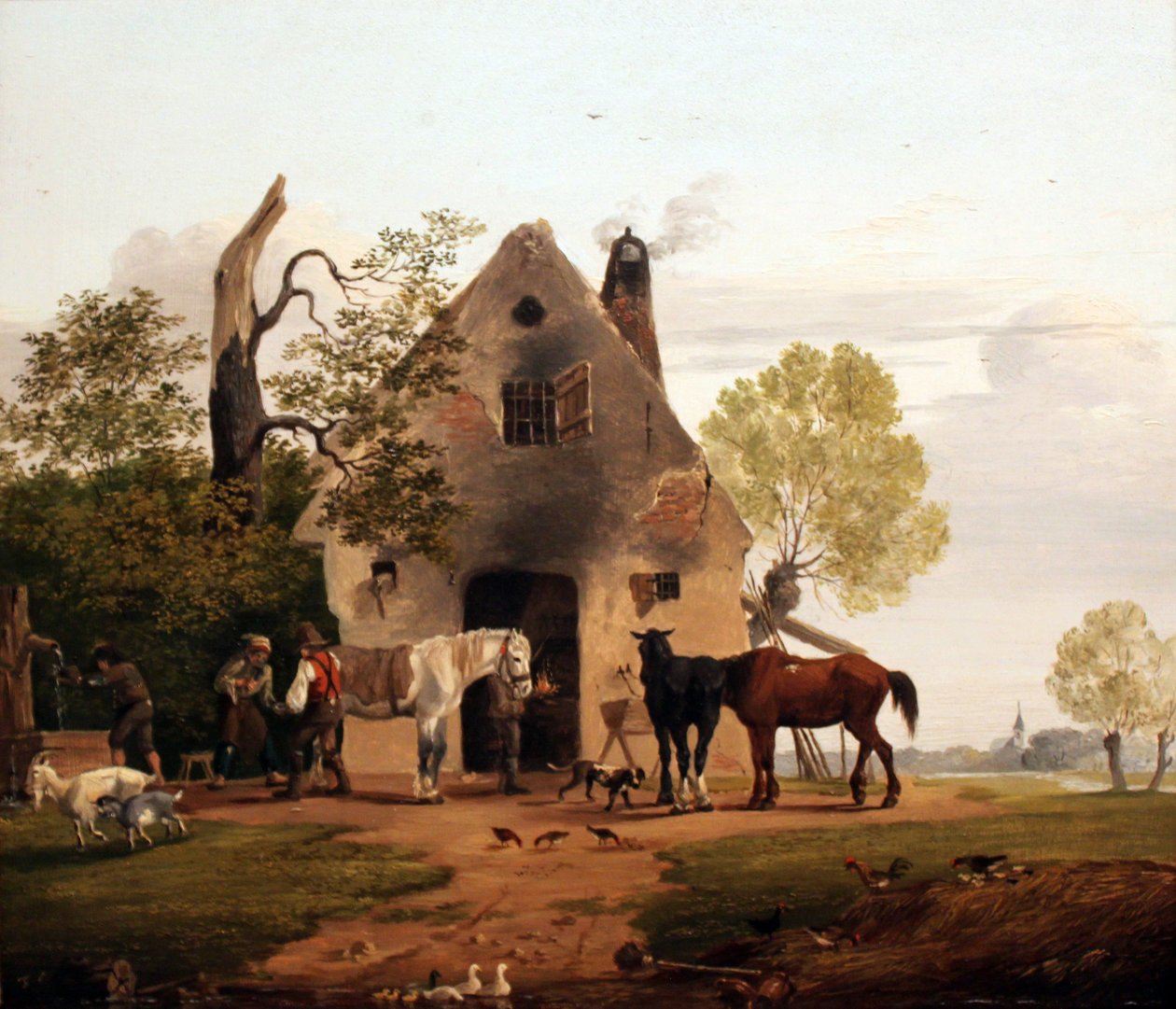 At the forge av Friedrich Gauermann