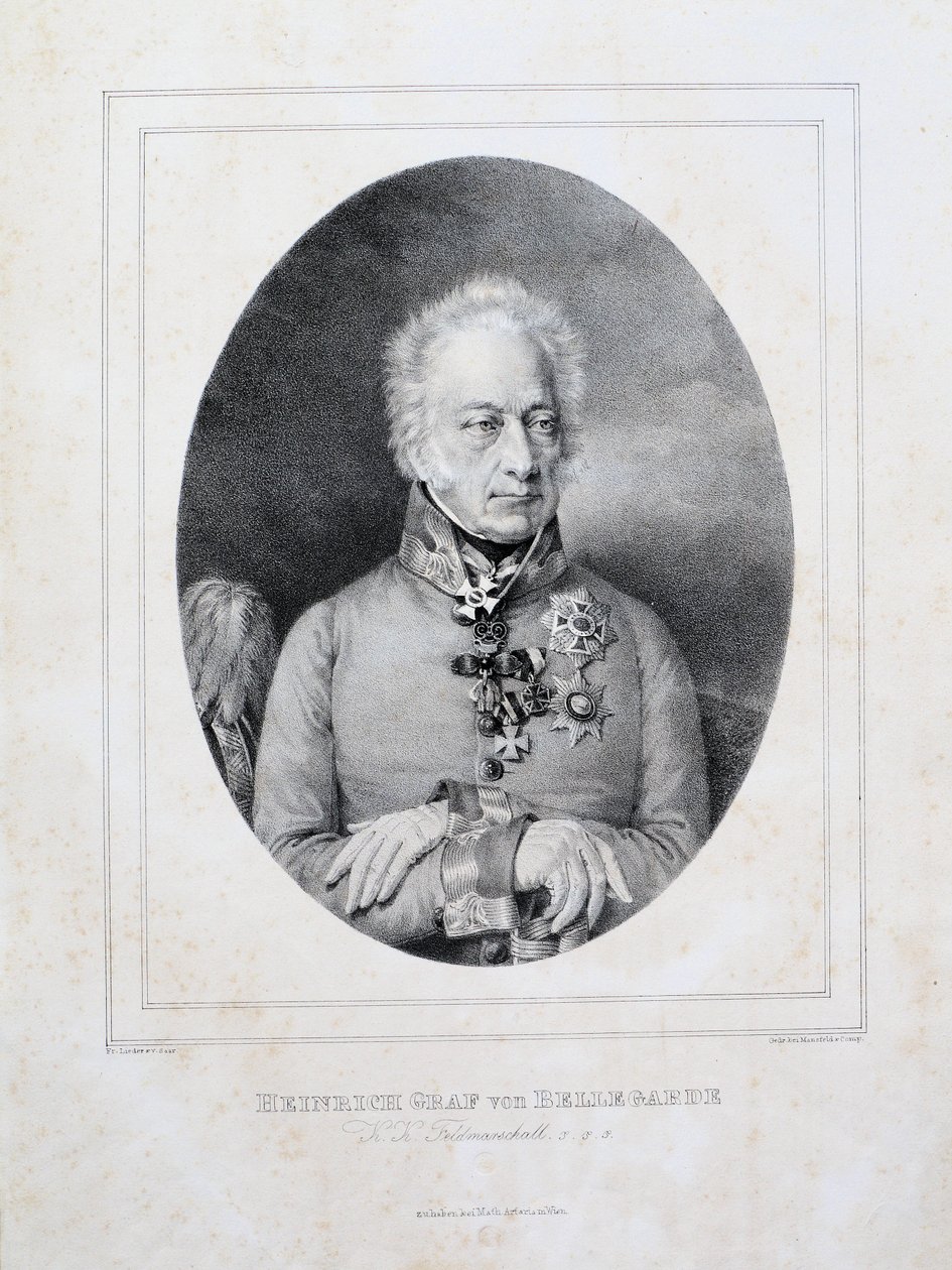 Heinrich greve von Bellegarde (1757-1845) av Friedrich Lieder