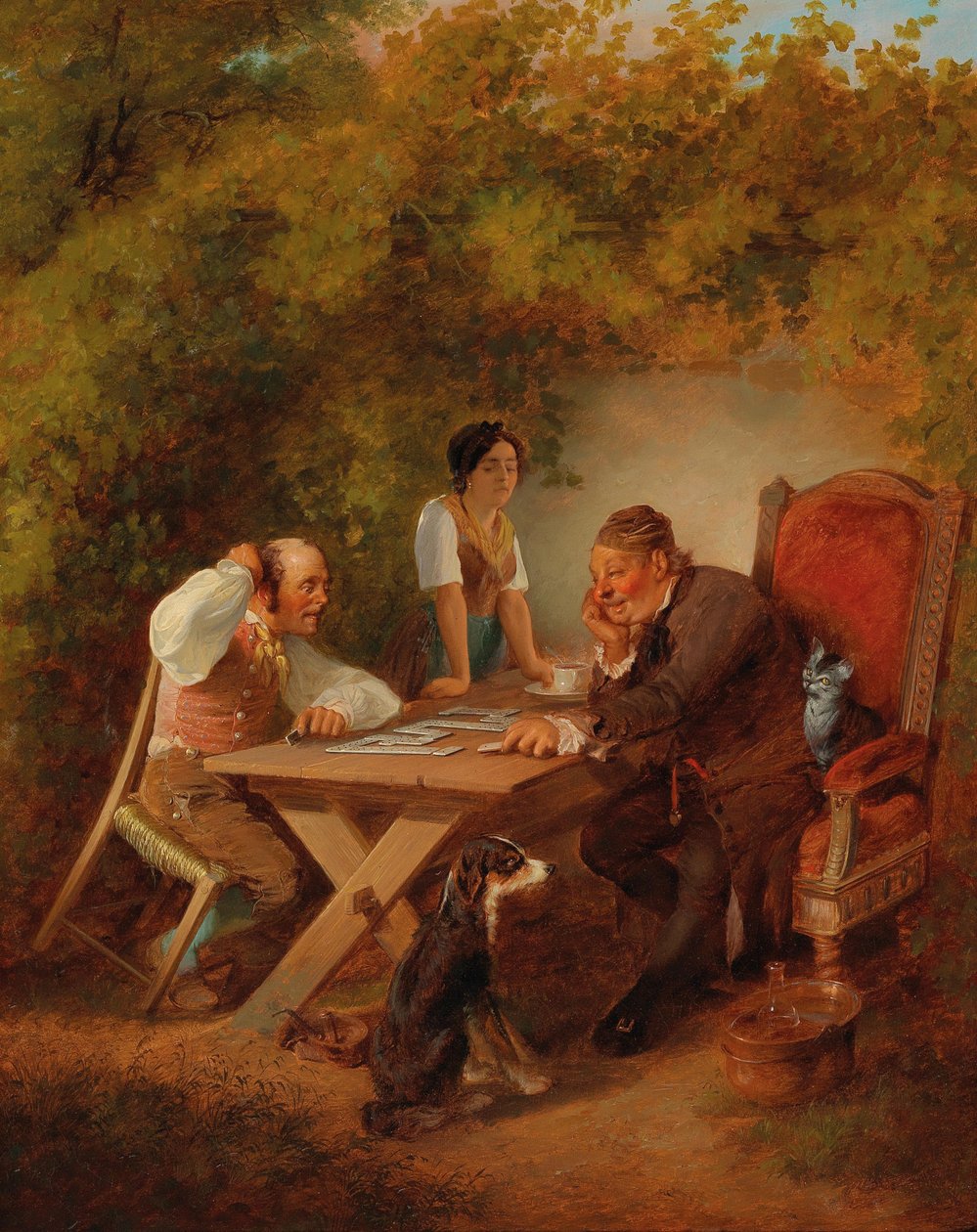 Domino spelare av Friedrich Ludwig Christian Sturm