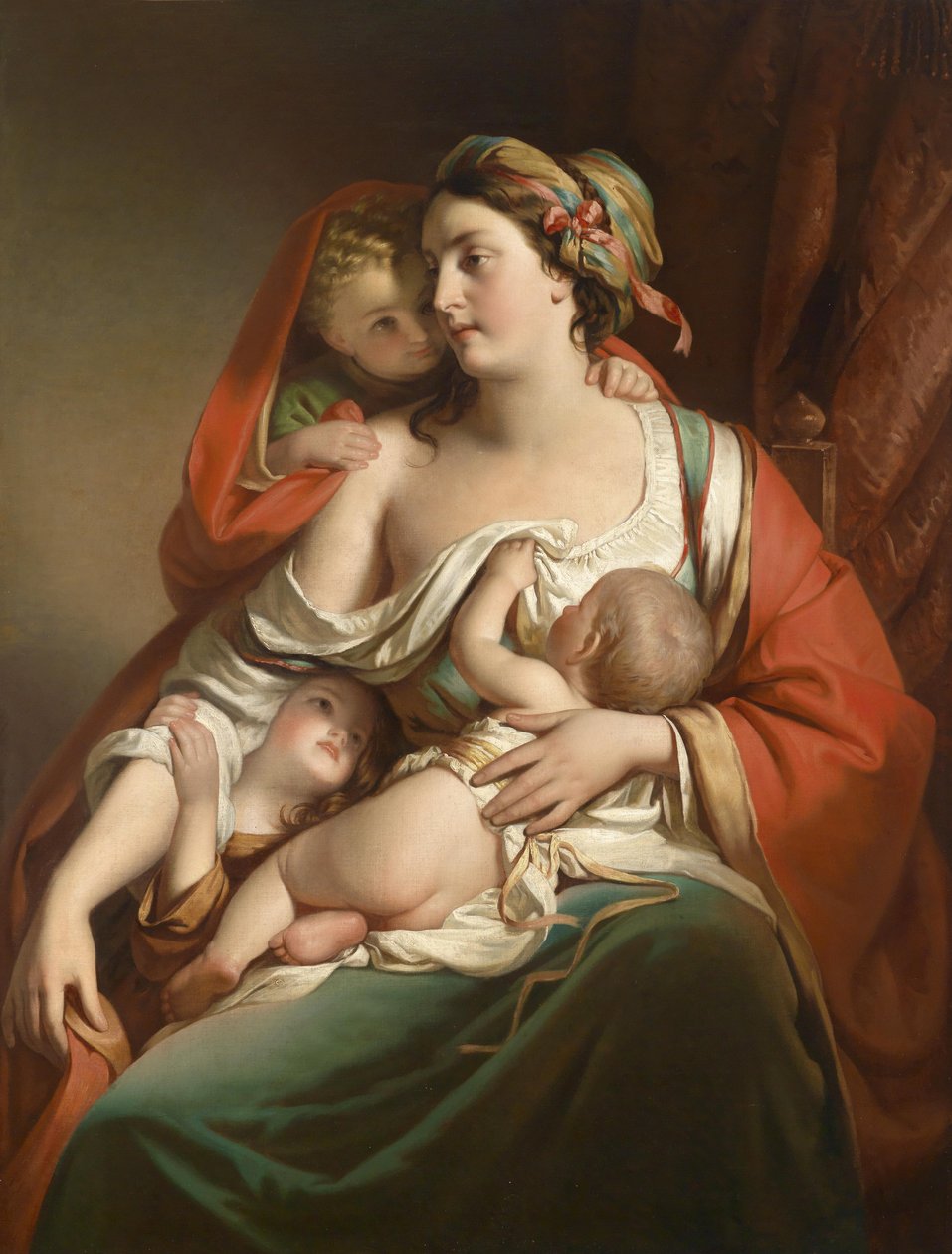 Caritas (kock Katharina) av Friedrich von Amerling