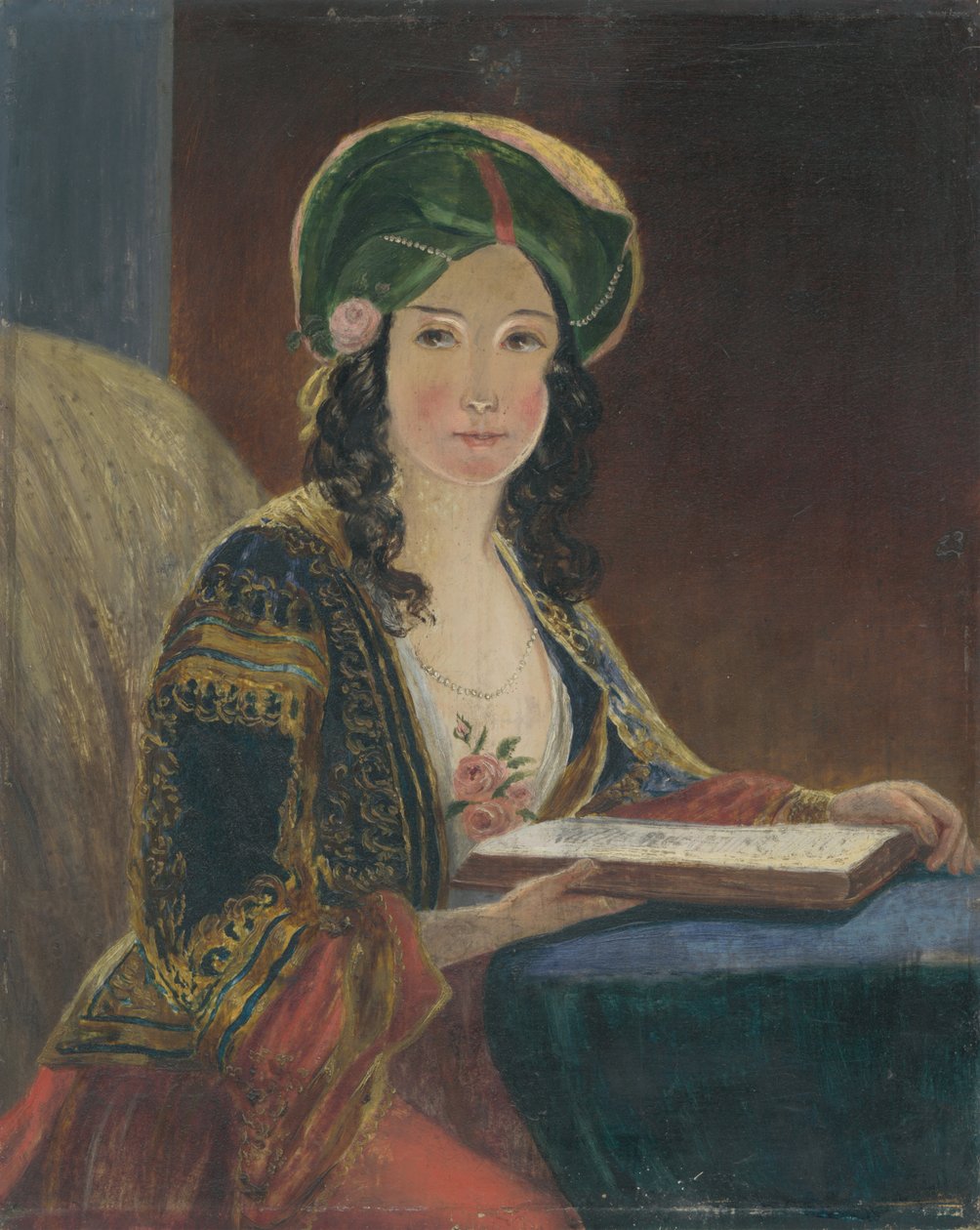 Mladá žena v orientálnom kroji (Die Morgenländerin - kópia) av Friedrich von Amerling