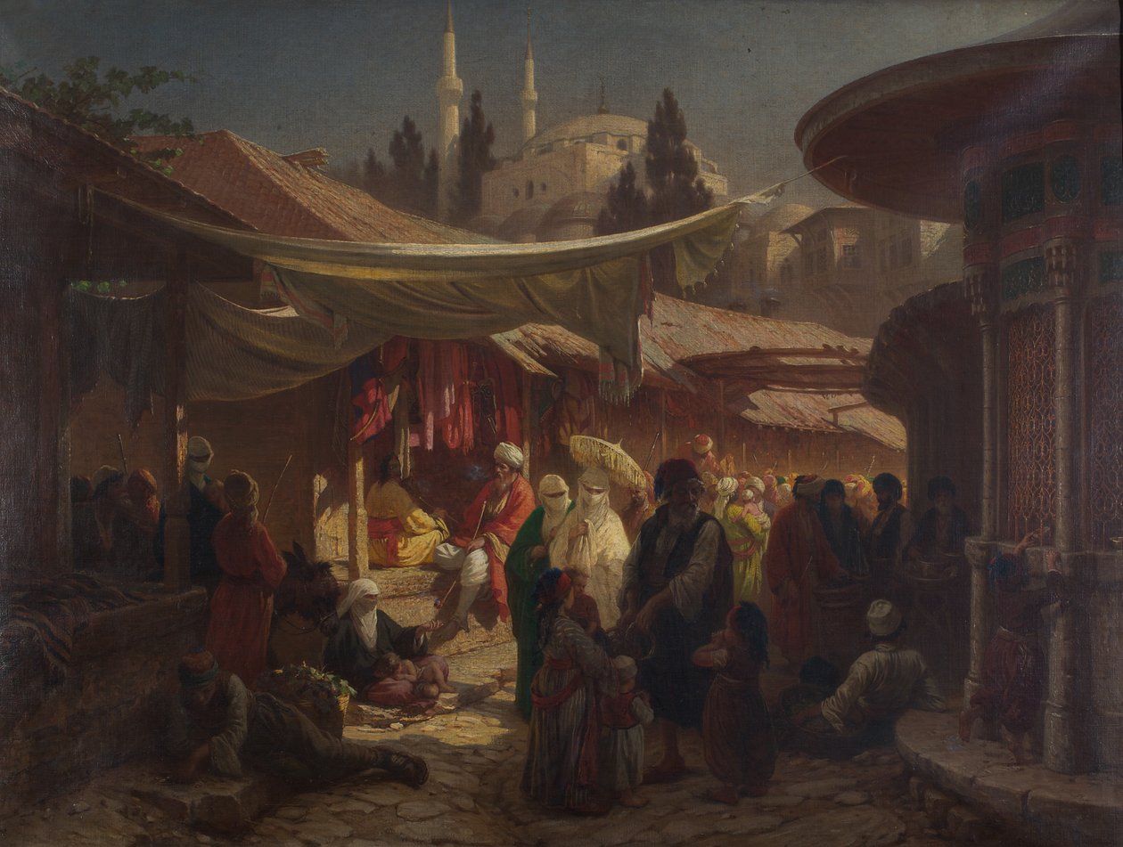 turkisk basar av Friedrich Alois Schönn