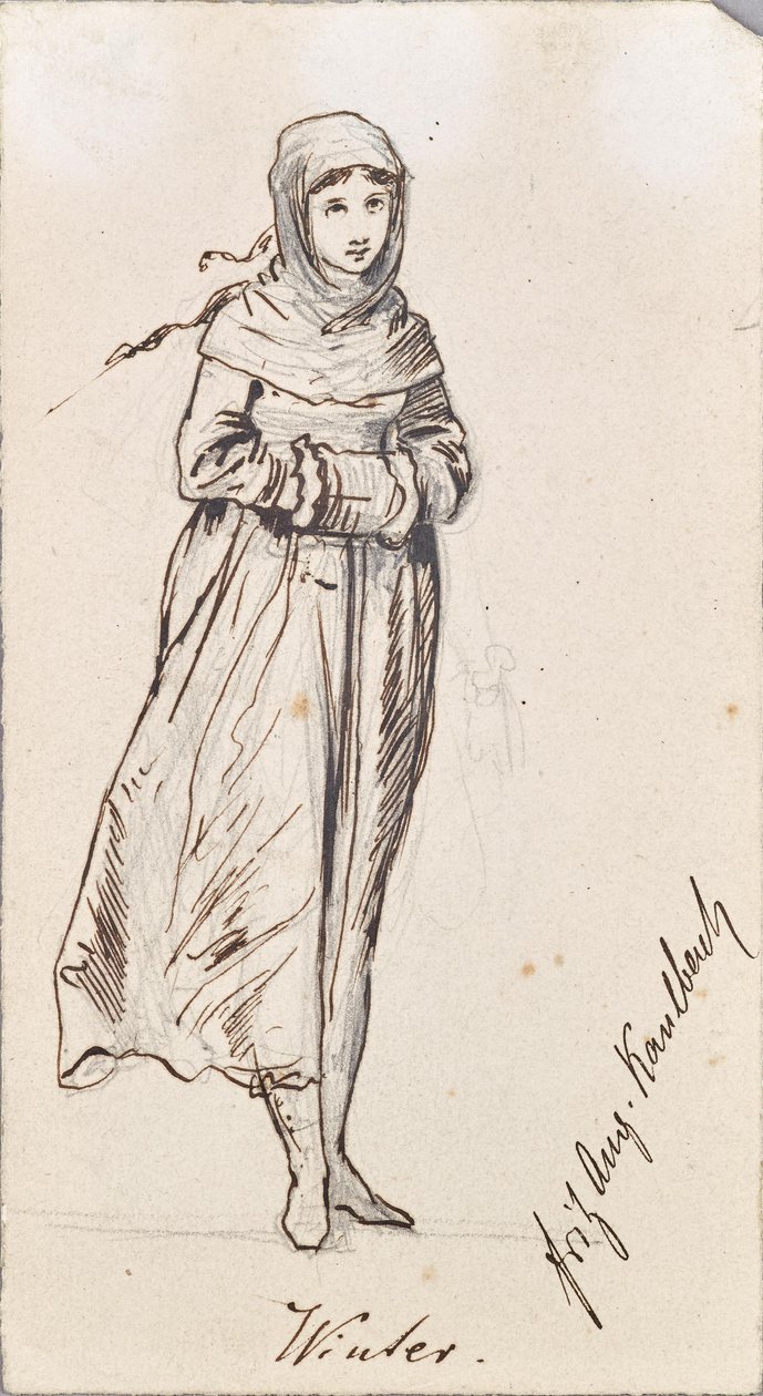 Personifiering av vintern av Friedrich August von Kaulbach