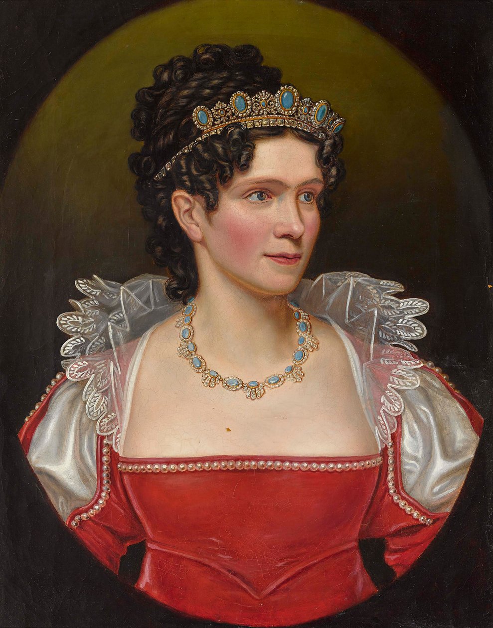 Caroline av Baden 1776-1841, drottning av Bayern. av Friedrich Dürck