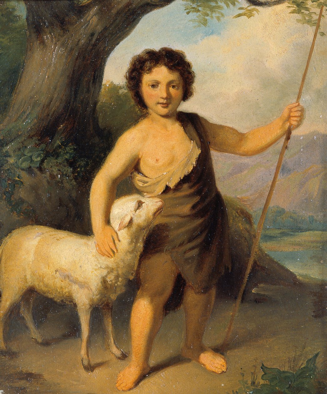 Johannes Döparen som barn av Friedrich Hasslwander