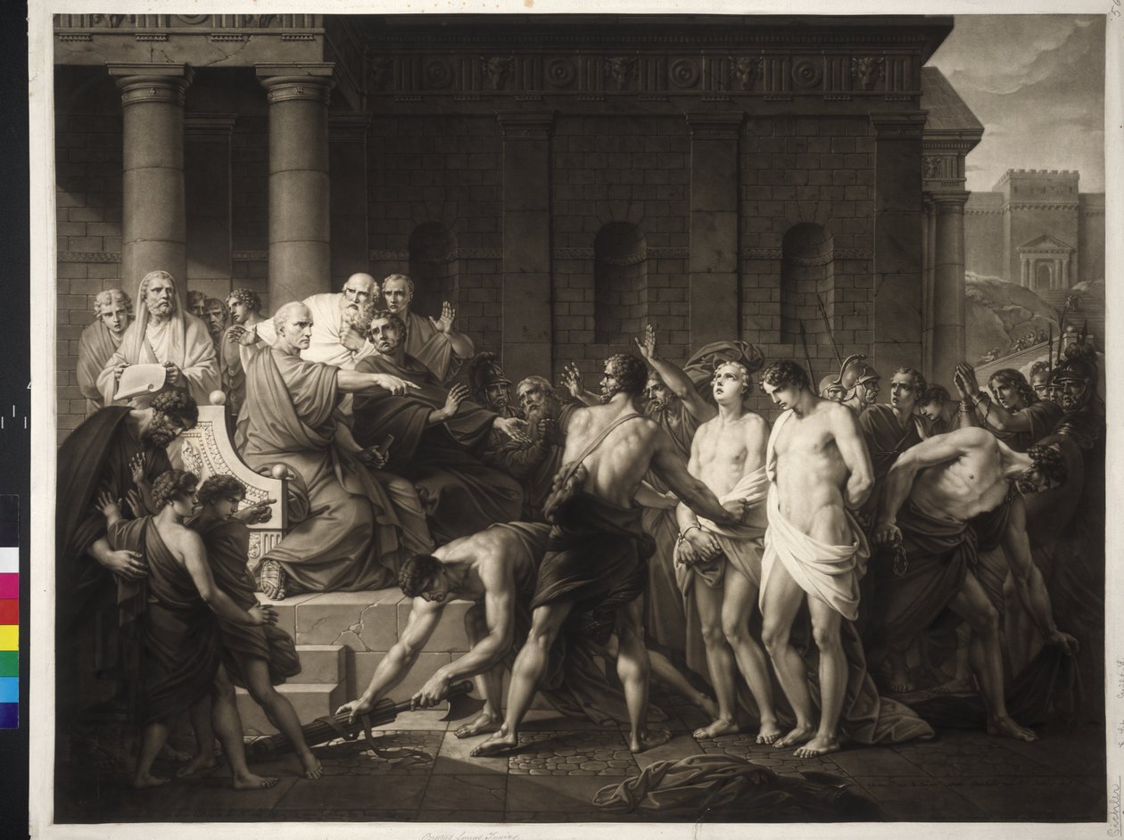 Brutus fördömer sina söner av Friedrich Heinrich Fuger
