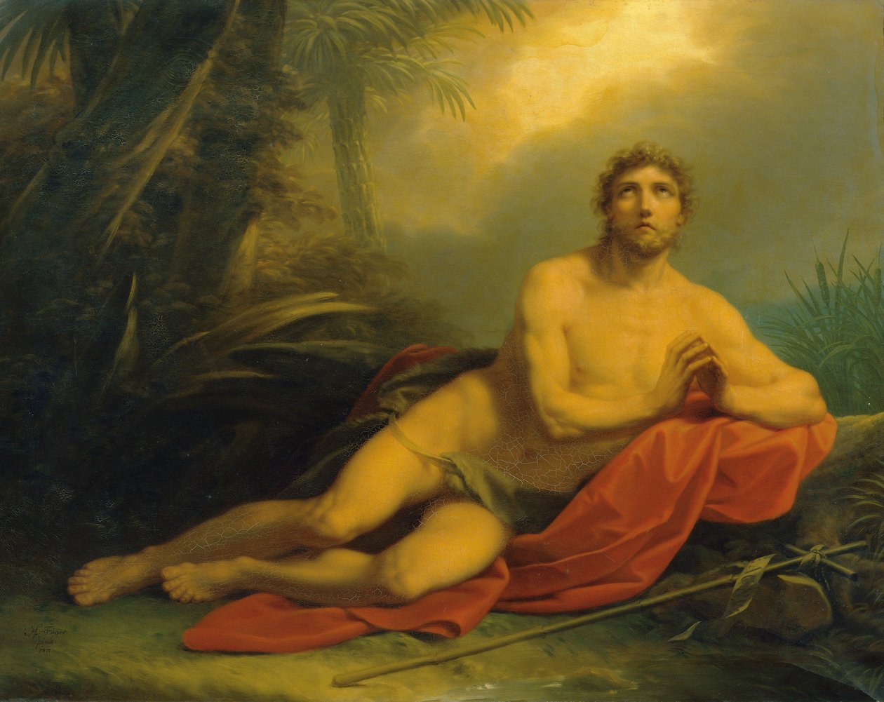 John i öknen av Friedrich Heinrich Fuger