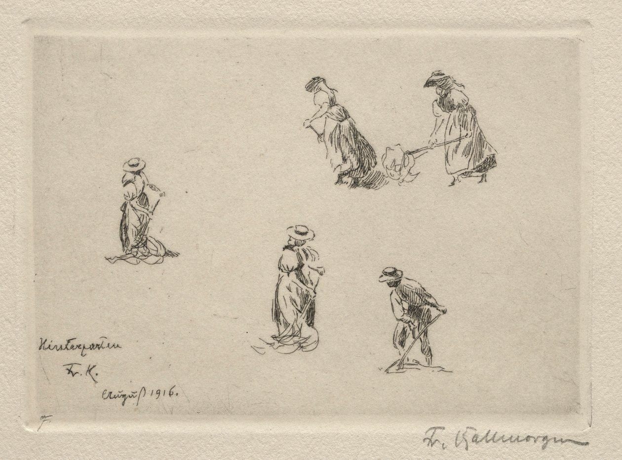 Hömakare, 1916. av Friedrich Kallmorgan