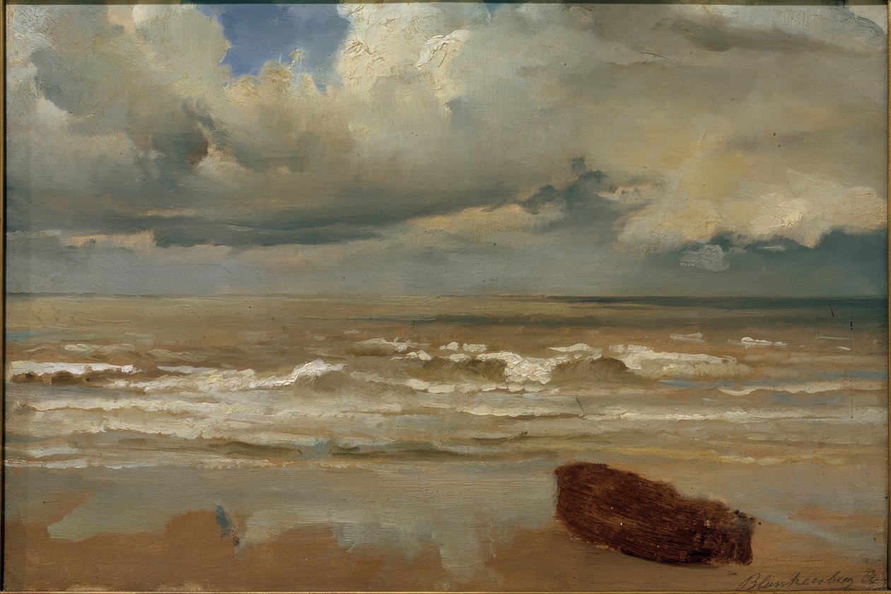Stranden vid Blankenberge av Friedrich Karl Hausmann
