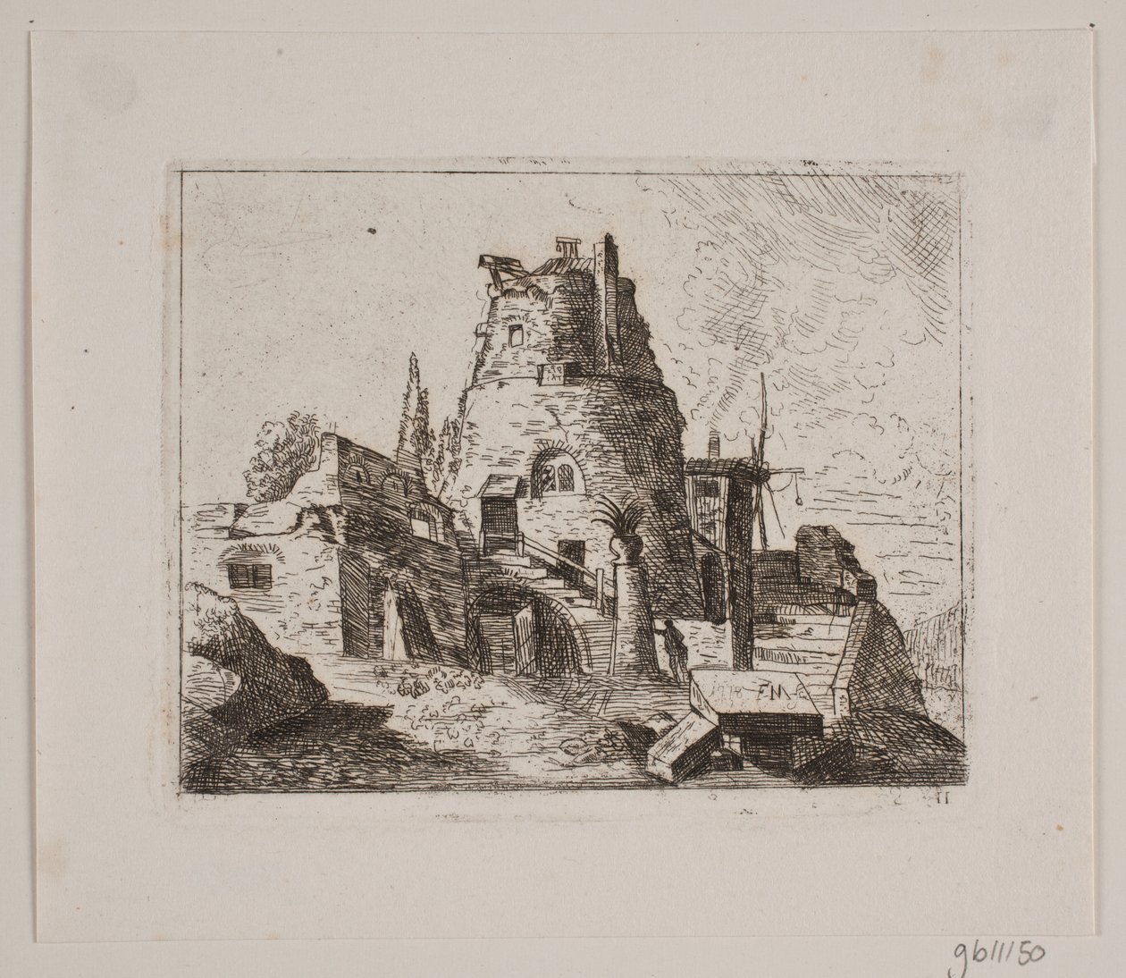 Ruin med torn av Friedrich Münter