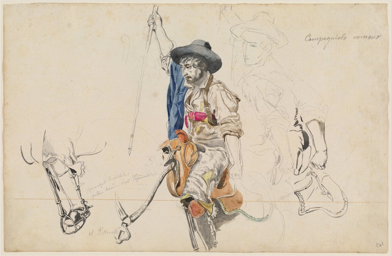 Roman Campagniolo av Friedrich Nerly