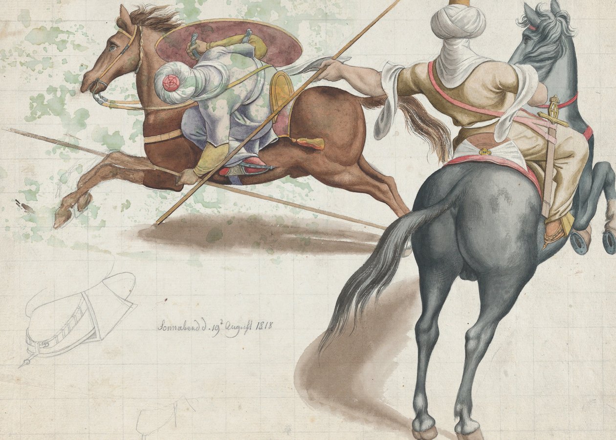 Stridande ryttare, 1818. av Friedrich Olivier