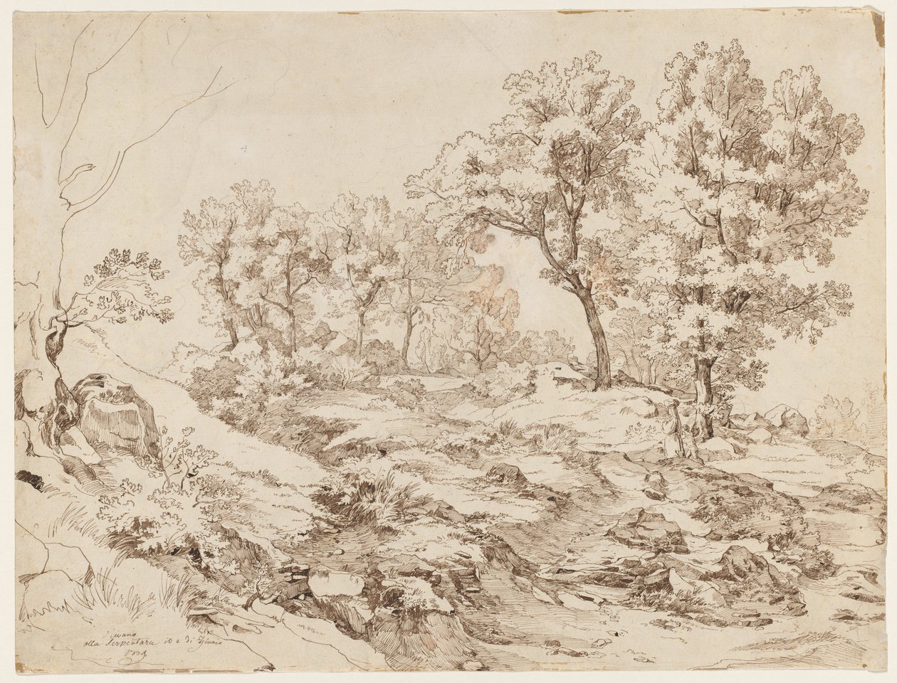 La Serpentara nära Olevano, 1829. av Friedrich Preller