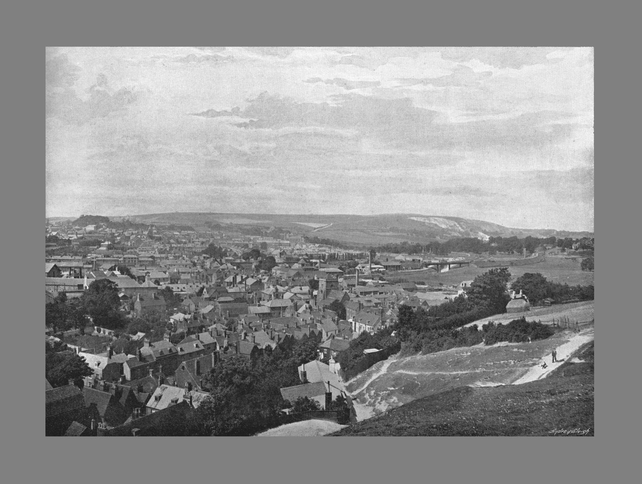 Lewes, Sussex, c1900 av Frith and Co