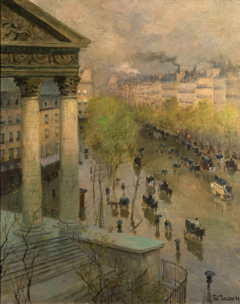 Boulevard de la Madeleine i Paris av Frits Thaulow