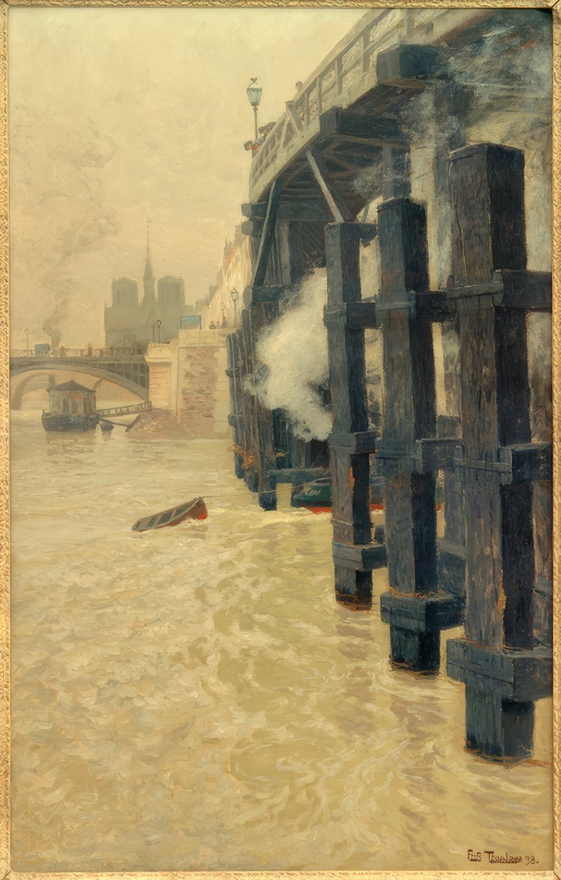 Seine i december av Fritz Thaulow