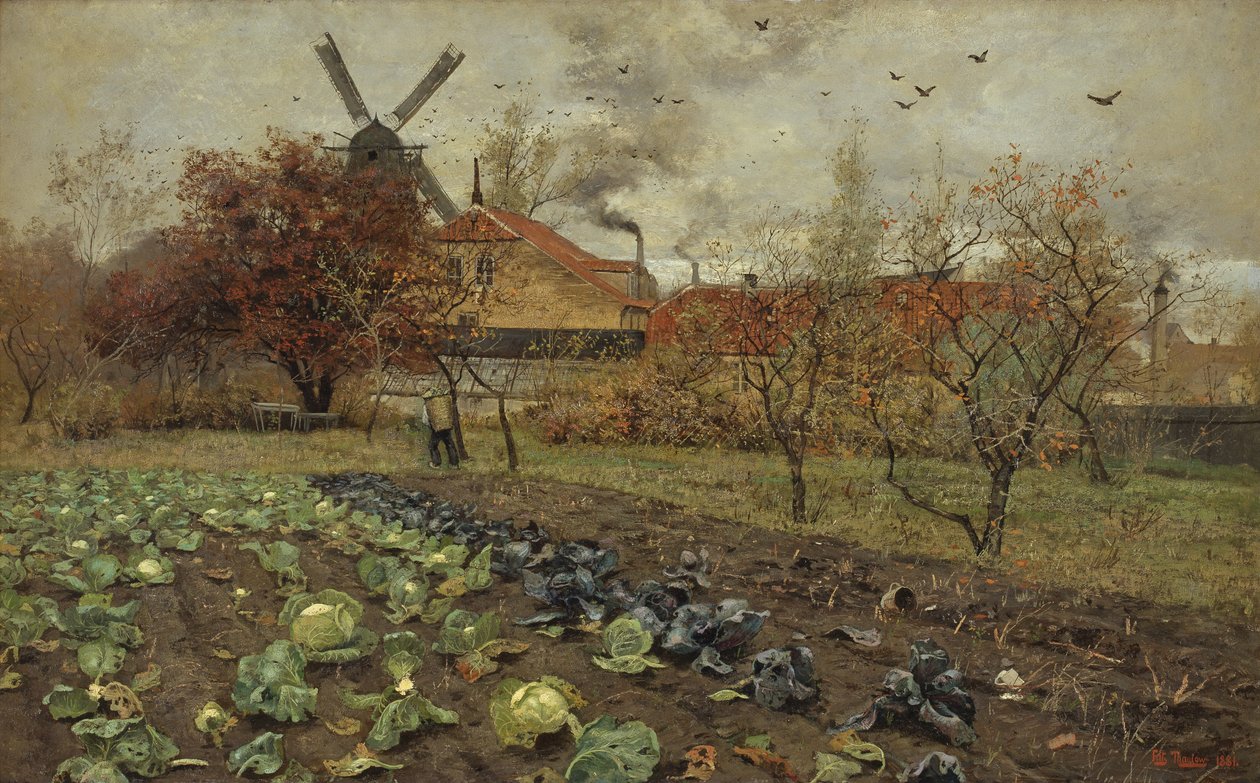 Utsikt över Amerikavej i Köpenhamn av Frits Thaulow
