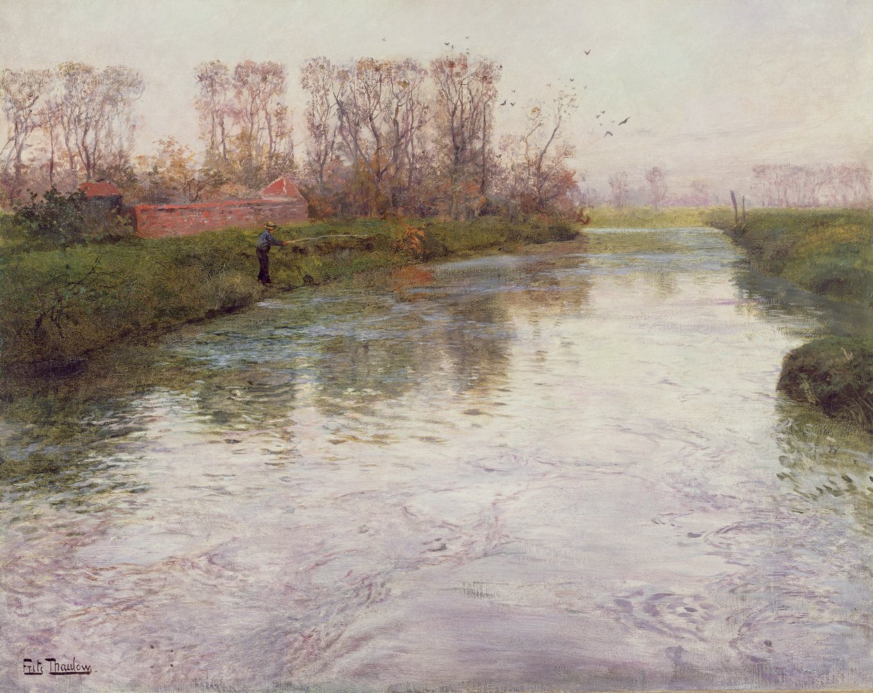 Ström, ca 1890 av Frits Thaulow